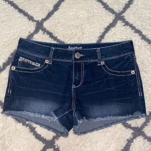 Dark Blue Amethyst Jean Shorts